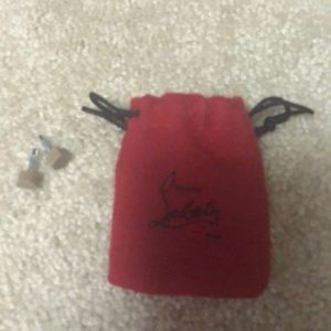 Authentic Louboutin nude extra heel taps